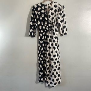 HUGO 
Danotta Midi-dress In Black Fantasy size 2